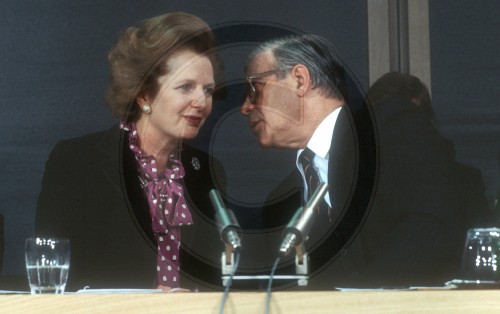 Margaret Thatcher und Helmut Schmidt