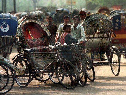 Rikschafahrer in Bangladesch