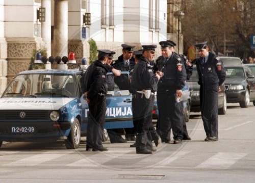 Polizisten in Banja Luka