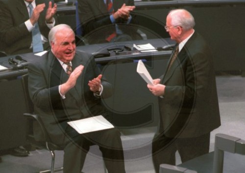 Altkanzler Helmut Kohl redet im Bundestag