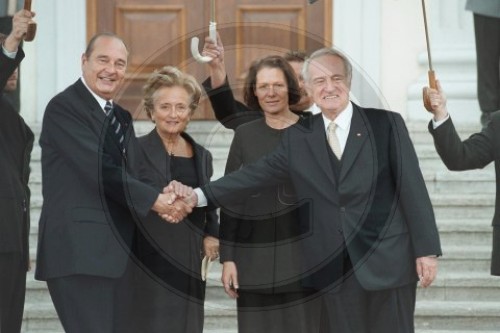 Jacques Chirac, Johannes Rau und Ehefrauen, Schloss Bellevue