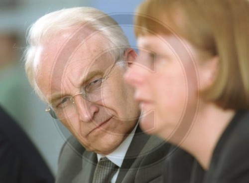 Stoiber Merkel