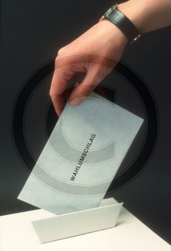 Wahl , Wahlumschlag , Wahlurne,
