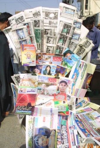 Zeitungsstand in Rawalpindi