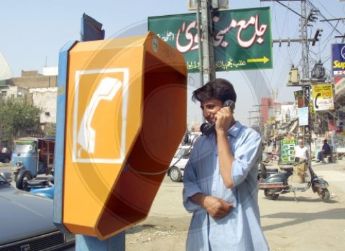 Telefonzelle in Rawalpindi