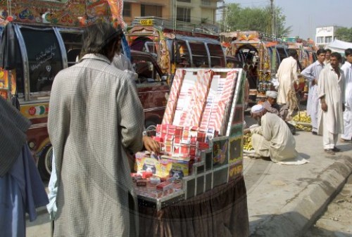 Strassenhaendler in Rawalpindi