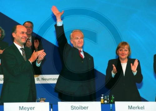 Laurenz Meyer Edmund Stoiber Angela Merkel