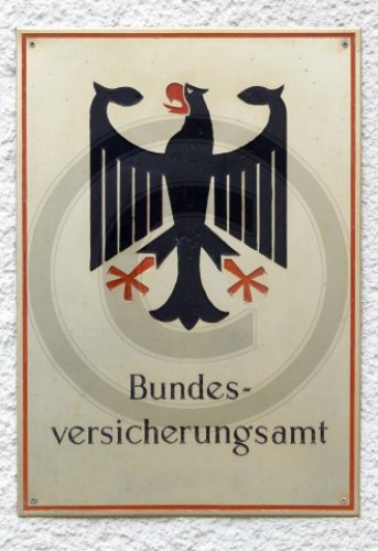 Schild des Bundesversicherungsamt