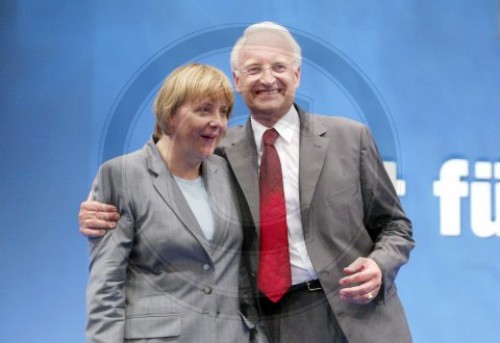 Stoiber Merkel