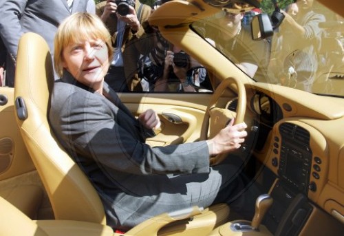 Die CDU - Parteivorsitzende Angela Merkel