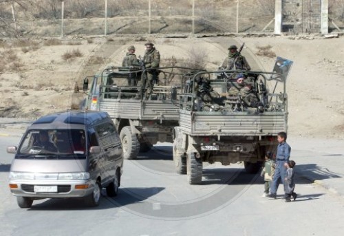 KSK Soldaten auf einer Patrouille in Kabul