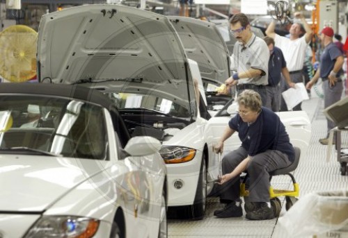 Produktion des BMW Z4 im BMW Werk in Spartanberg