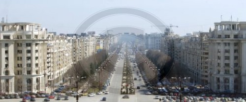 Strassenszene in Bukarest