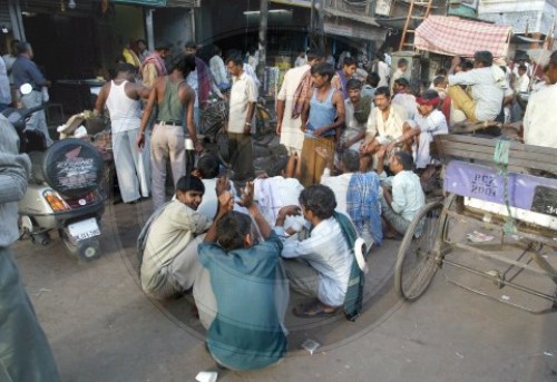 Strassenszene aus Alt Dehli