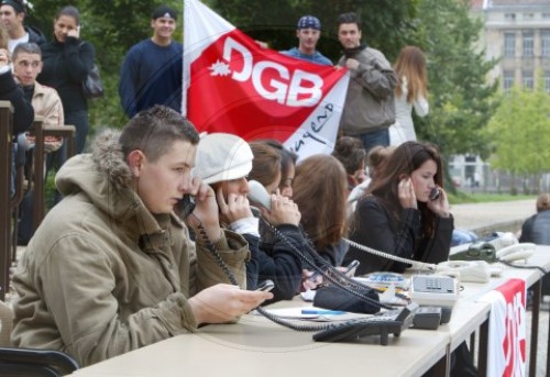 Protestaktion des DGB