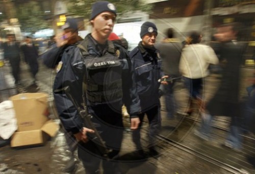 Polizisten in Istanbul