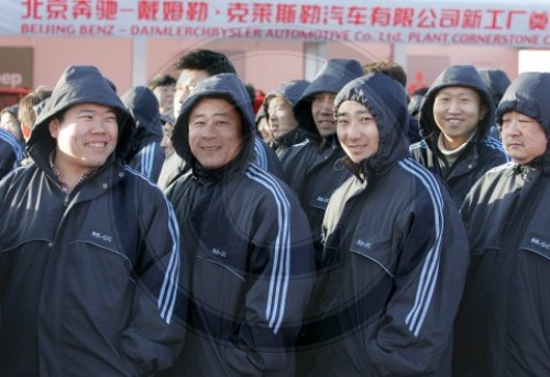 Arbeiter bei Beijing Benz