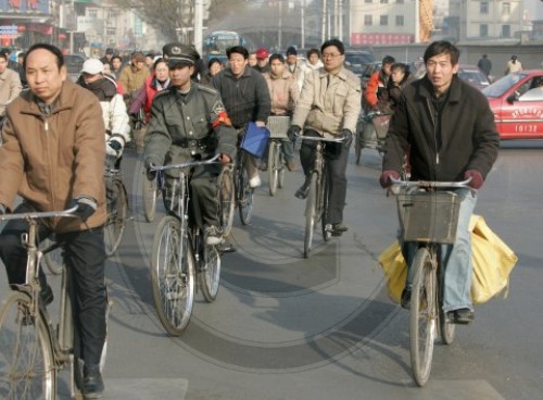 Radfahrer in Peking