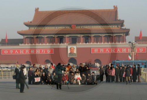 Besucher in Peking