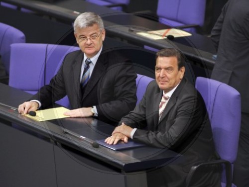 Schroeder und Fischer im Bundestag