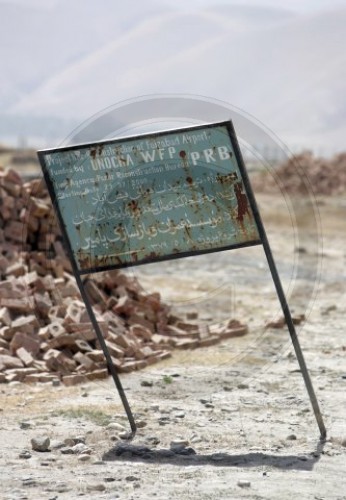 Strassenschild in Feyzabad