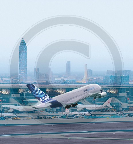 Start des Airbus A380