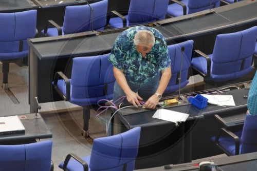 Wer sitzt wo im Bundestag?