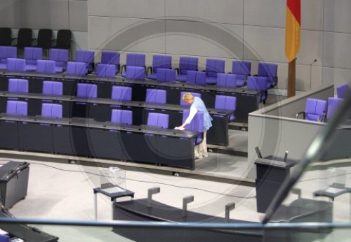 Putzfrau im Bundestag