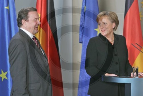 Gerhardt SCHROEDER und Angels MERKEL