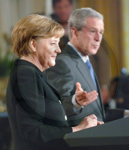 Treffen Merkel und Bush