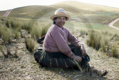 Bäuerin in Bolivien
Soforthilfeprogr