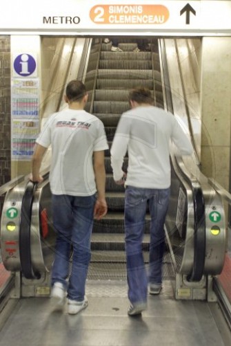 Augang in der Metro in Bruessel