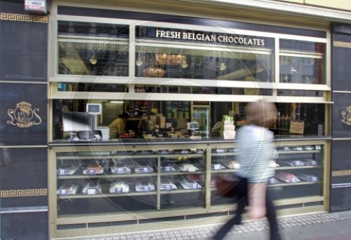 Schokoladen-Laden in Bruessel