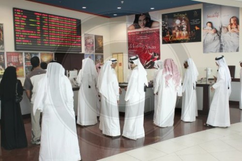 Kinobesucher in Katar