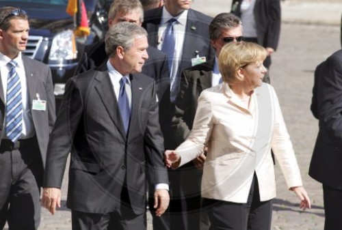 MERKEL, BUSH