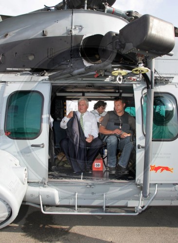 STEINMEIER im Hubschrauber