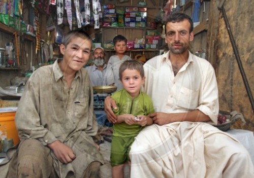 Familie in Kunduz