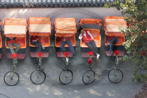 Riksha Fahrer in Peking