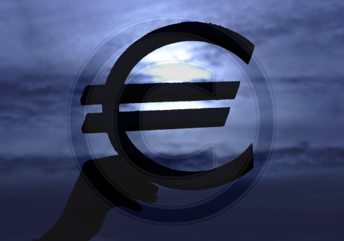 Silhouette eines Euros
