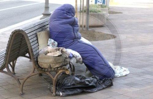 Obdachloser in Washington