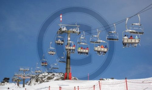 Skigebiet Obertauern in Oesterreich