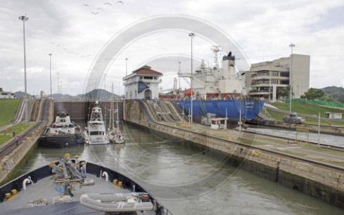 Schleuse Miraflores am Panamakanal