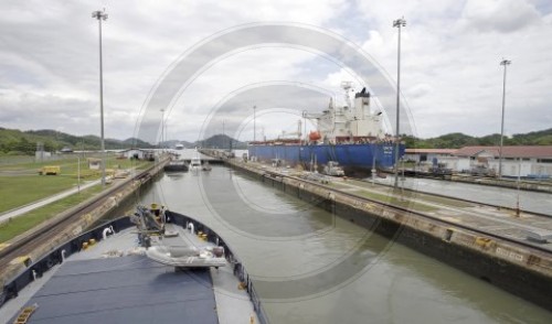 Schleuse Miraflores am Panamakanal