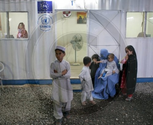 Afghanische Flüchtlinge im Voluntary Repatriation Center Hayatabad