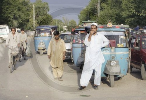 Strassenszene in Peshawar
