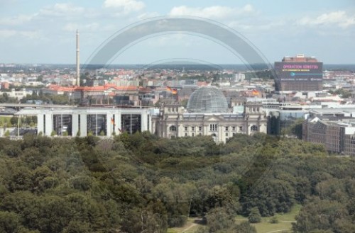 Reichstag und den Tiergarten