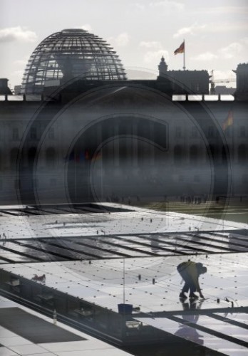 Bundeskanzleramt und Reichstag