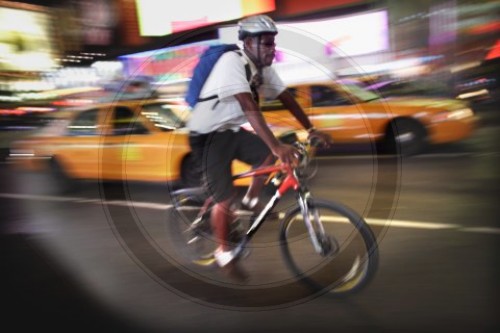 Fahrradkurier in Manhattan