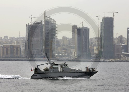 Polizeiboot in Beirut