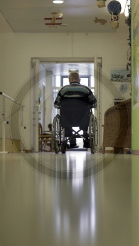 Patient im Rollstuhl